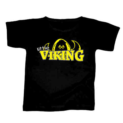 Kindershirt - Viking schwarz